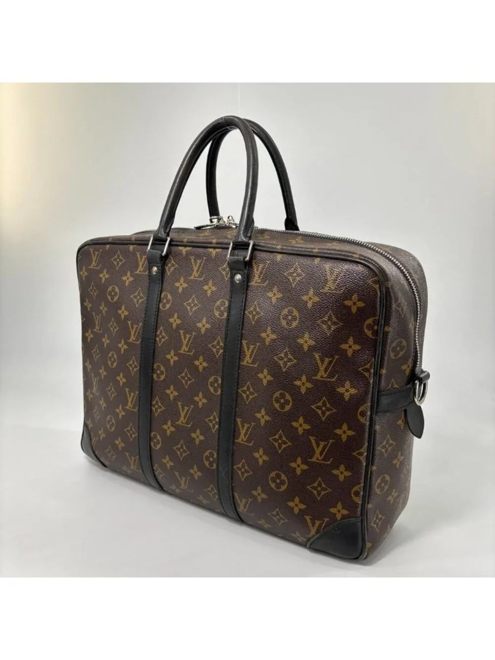 Louis Vuitton Monogram Macassar Porte Documents Voyage GM